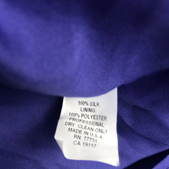 Betsey Johnson silk purple rose dress babydoll vintage pinup dollbaby strapless - Picture 9 of 12